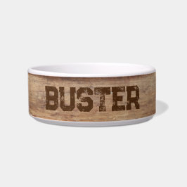 Écuelle Effet de bois personnalisé grunge naturel