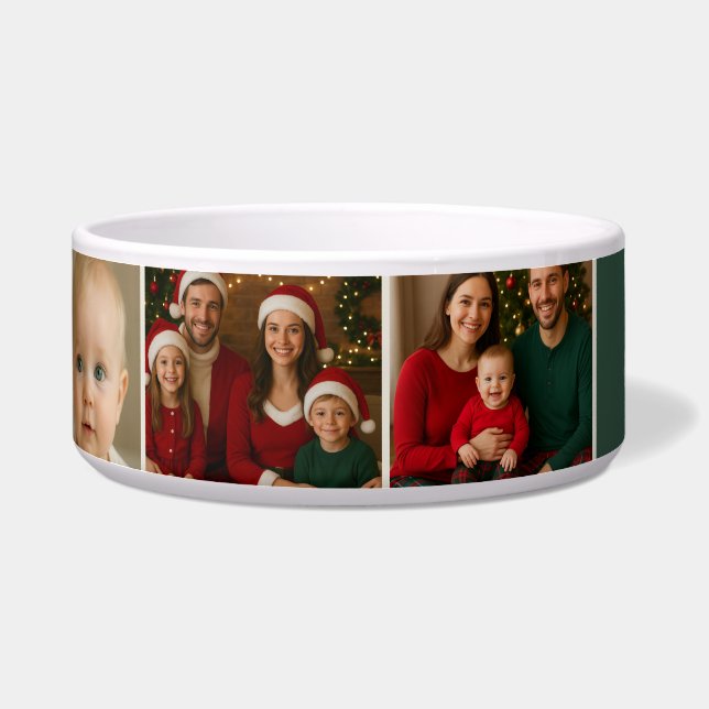 Écuelle elegance chic family Photos collage Christmas (Gauche)