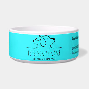 Écuelle Élégant logo de vétérinaire pour chien chat petsit