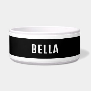 Écuelle Élégant minimaliste monochrome personnalisé