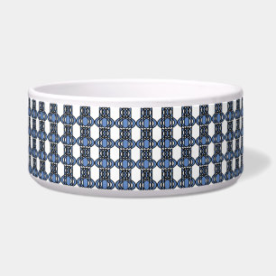 Écuelle Elégant Mod Blue Abstrait Scarab Motif