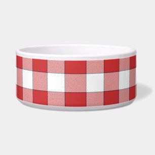Écuelle Élégant Pique-nique Campagne Blanc Rouge À damiers
