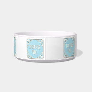 Écuelle Emblème Bleu du Tea Party de "Drink Me" Wonderland