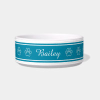 Empreinte de patte bleu clair personnalisé