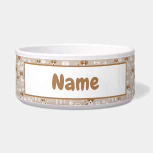 Écuelle Empreinte de patte de chiot de chien mignon Motif