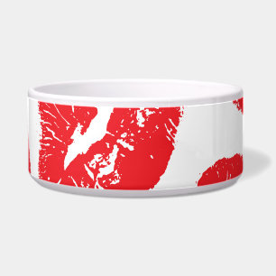 Écuelle Empreinte Kiss Lèvres rouges : Vintage sans fil