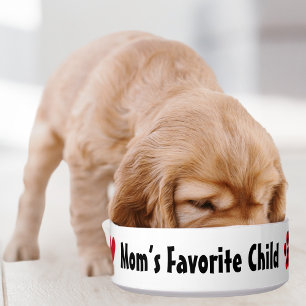 Écuelle Enfant préféré de maman, Cœur rouge & Patte, chien