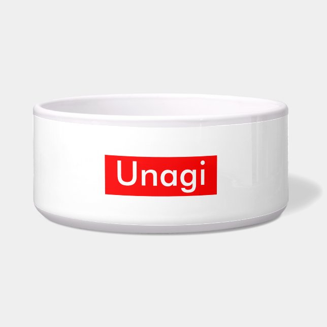 Écuelle Étiquette Unagi (Devant)