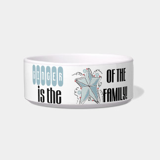 Écuelle Étoile customisée du plat d'animal familier de