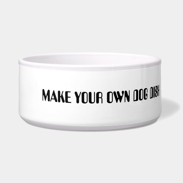 Écuelle Faites votre propre personnaliser de plat de chien (Devant)