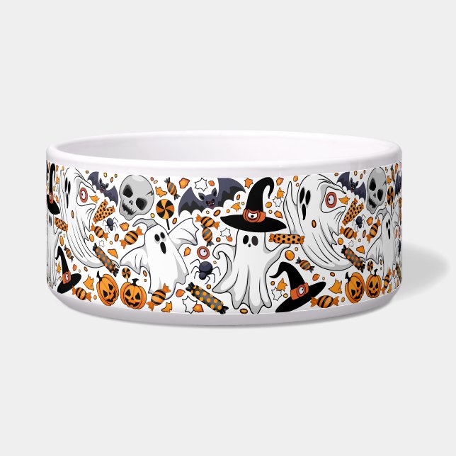 Écuelle Fantômes Monstres mignons Éffrayants et Déplaisant (Devant)