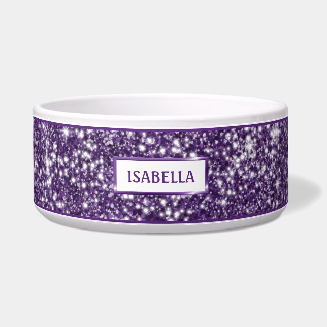 Écuelle Faux Purple Parties scintillant Texture Look & You (Devant)