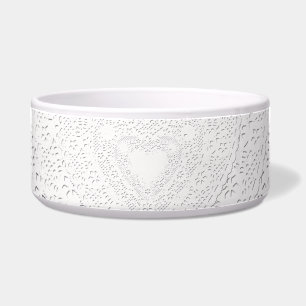 Écuelle Faux White Lace Fabric Arrière - plan