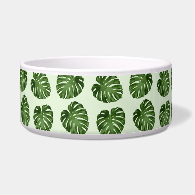 Écuelle Feuilles de palmiers, Feuilles verts, Motif tropic (Devant)