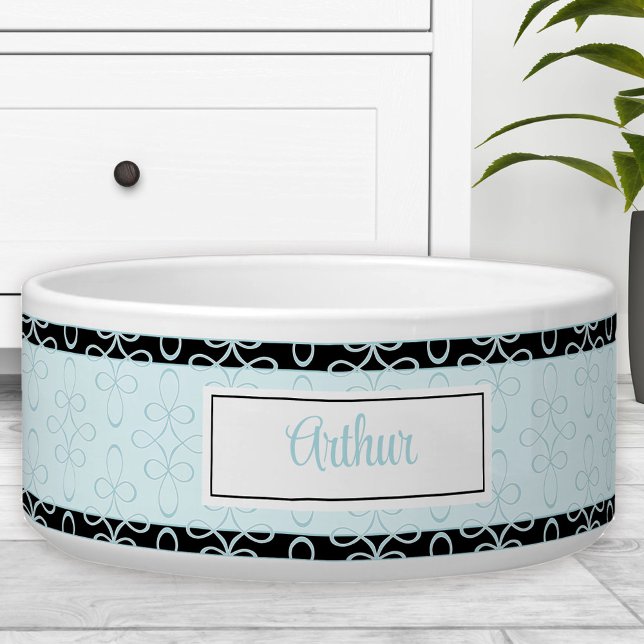 Écuelle Filigree Nom du Motif Blue Pet Bowl (Filigree Pattern Name Blue Pet Bowl)