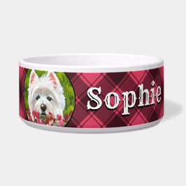 Écuelle Fleurs blanches et roses