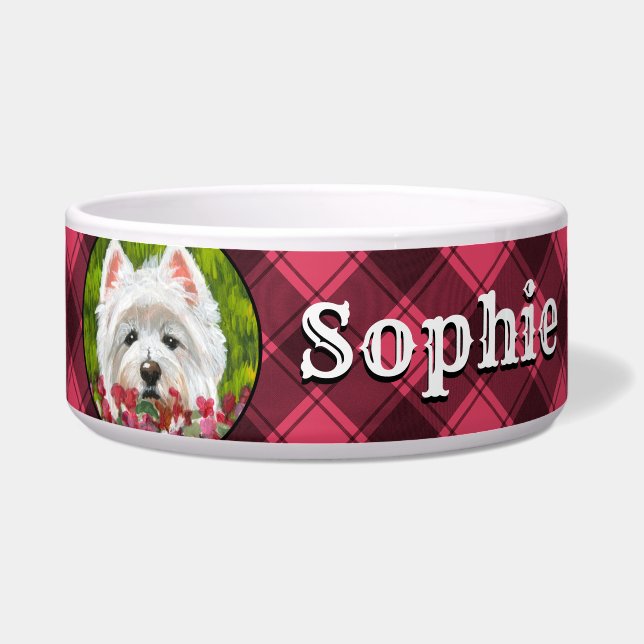 Écuelle Fleurs blanches et roses (Devant)