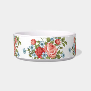 Écuelle Fleurs colorées mignonnes Céramique Pet Bowl