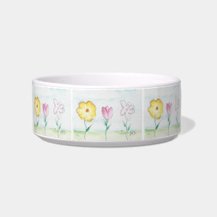Écuelle Fleurs Primitives Peintes