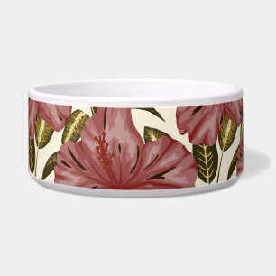 Écuelle Fleurs tropicales sans couture motif fleurs roug