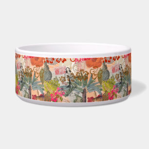 Écuelle Fleurs Vintage Hula Coloré Hawaïen Tropical