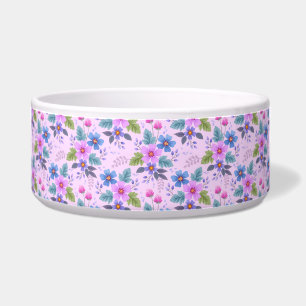 Écuelle Floral rose Motif violet fleurs
