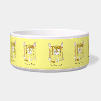Écuelle Frenchie Toast French Bulldog Food Bowl