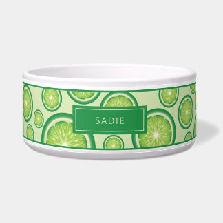 Écuelle Fruits de Lime Vert Motif avec nom de animal