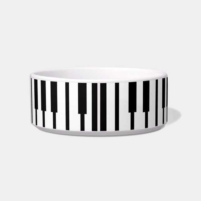 Écuelle Fun Epic Black White Piano Keys Musique Design (Dos)