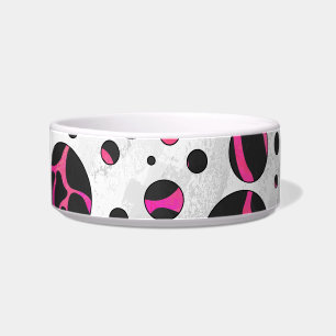 Écuelle Girafe Imprimé Rose Fushia et Noir