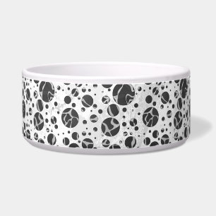 Écuelle Giraffy Polka Dot noir et gris clair Impression