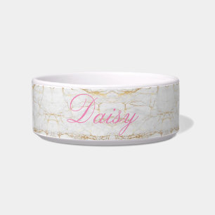 Écuelle Gold Marble Personnalisé Pet Bowl