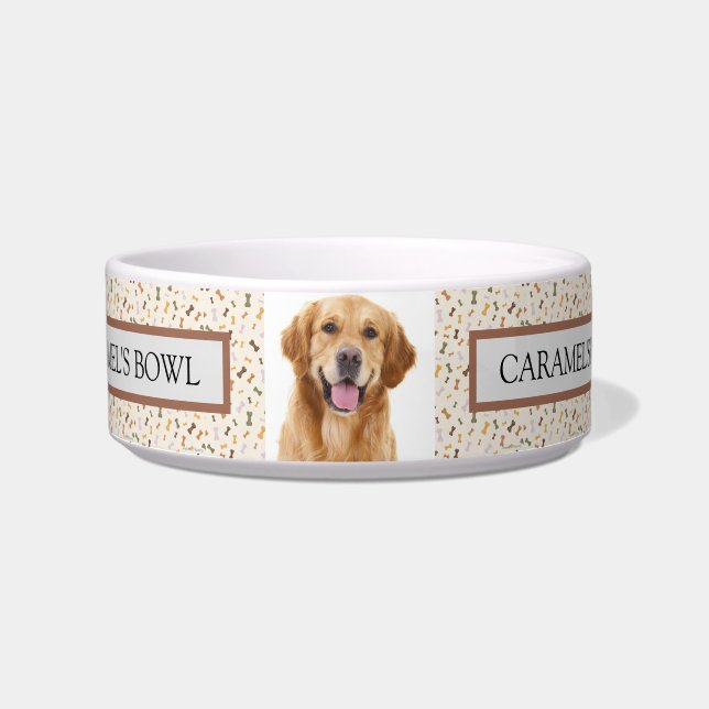 Écuelle Golden Retriever "Caramel's Bowl" Pet Bowl (Devant)