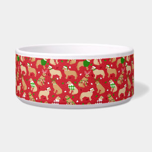 Écuelle Golden Retriever de Noël