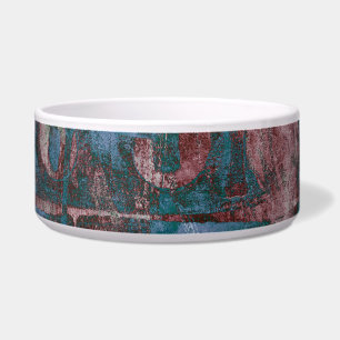 Écuelle Graffiti peint Grunge Taupe bleu rouille