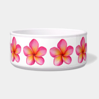 Écuelle Grand bol en céramique pour animaux Frangipani