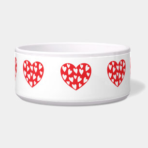 Écuelle Grand coeur rouge avec peu de coeur