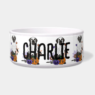 Écuelle Grand Dane Black Halloween chien fantôme