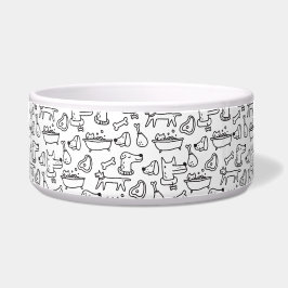 Écuelle Grande cuvette simple d'animal familier de motif