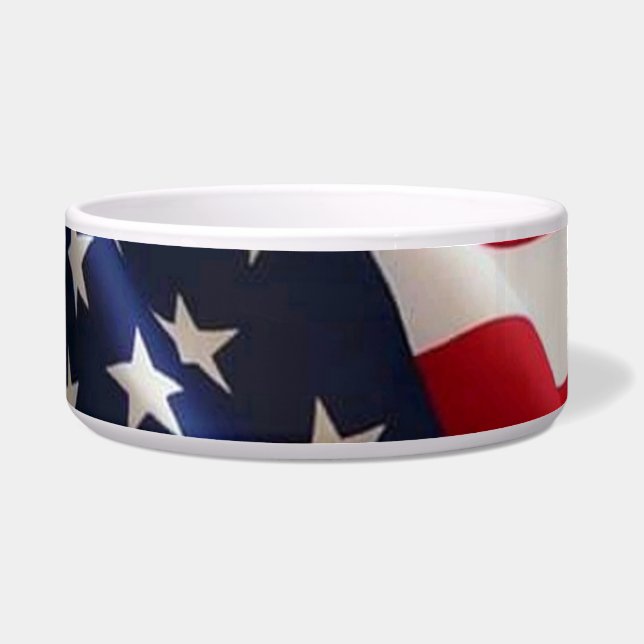 Écuelle Gras Etoiles et rayures - United States Flag Art (Devant)