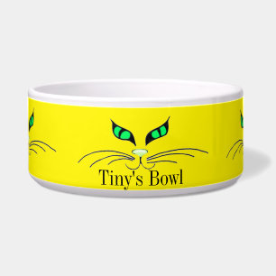 Écuelle Green Cats Eyes Pet Food Bowl