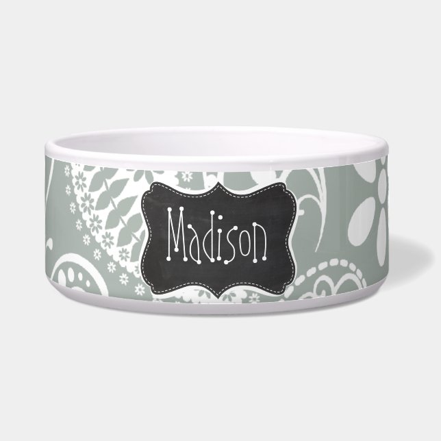 Écuelle Gris cendré ; Gris pâté ; Retro Chalkboard look (Devant)