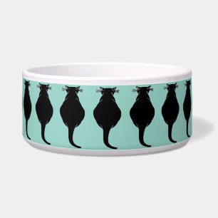 Écuelle Gros chat noir gras