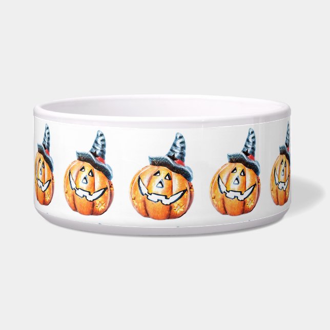 Écuelle Halloween Citrouille Pet Bowl (Devant)