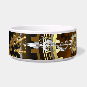 Écuelle Horloge Steampunk avec des engrenages anciens