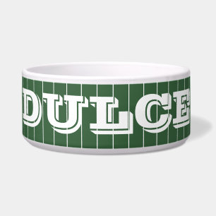 Écuelle Hunter Green White mince Vertical Stried Nom