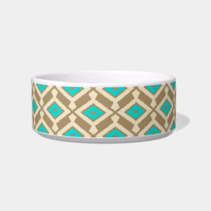 Écuelle Ikat Motif - Turquoise, Taupe et Beige