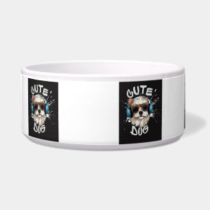 Écuelle IMAGE DE CHIEN CUTE,,, Céramique Pet Bowl