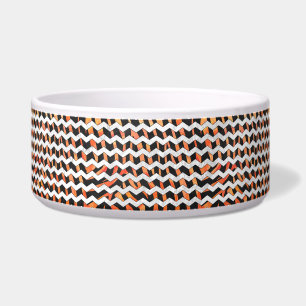 Écuelle Impression noire et orange Zebra