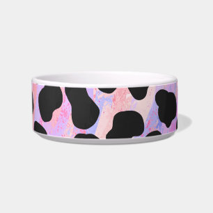 Écuelle Impression noire et rose dalmate